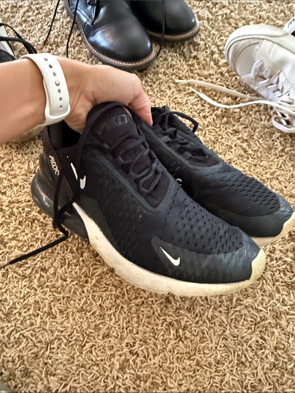 Nike Black and White Men’s Athletic Sneakers